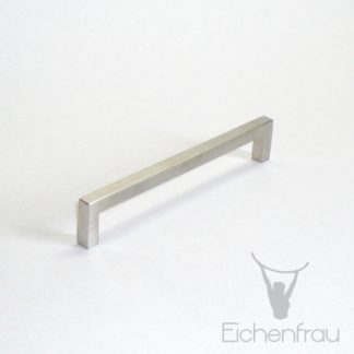 Eichenfrau Bügelgriff eckig Edelstahl matt, 136x25x8 mm