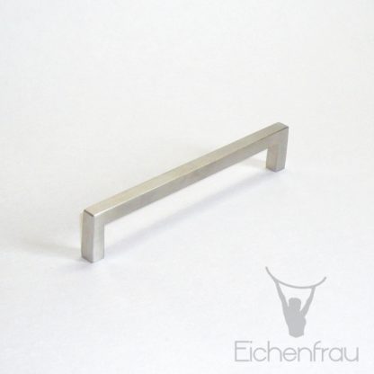 Eichenfrau Bügelgriff eckig Edelstahl matt, 136x25x8 mm