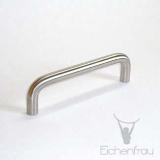 Eichenfrau Bügelgriff rund Edelstahl matt, 140x40x12 mm