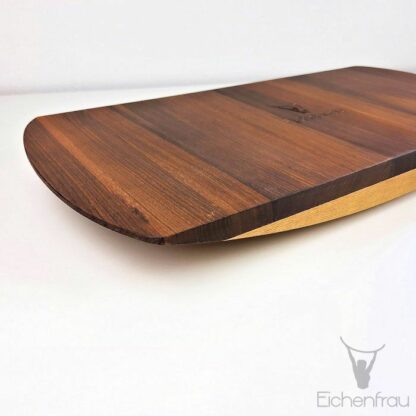 Eichenfrau Balance Board form960 - Massivholz Nussbaum mit Eiche 02
