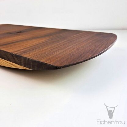 Eichenfrau Balance Board form960 - Massivholz Nussbaum mit Eiche 03