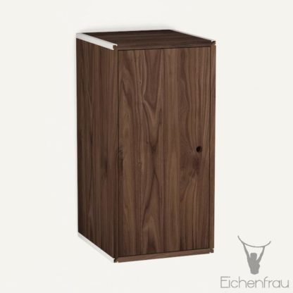 Eichenfrau Eintüriger Schrank form500-46 Massivholz Nussbaum