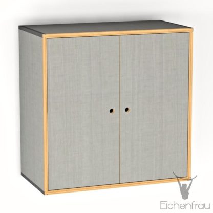 Eichenfrau Eintüriger Schrank form500-48 Multiplex Silbergrau