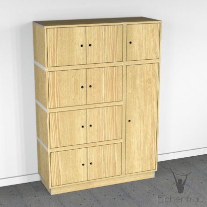 Eichenfrau Garderobenschrank form500-3 Massivholz Esche