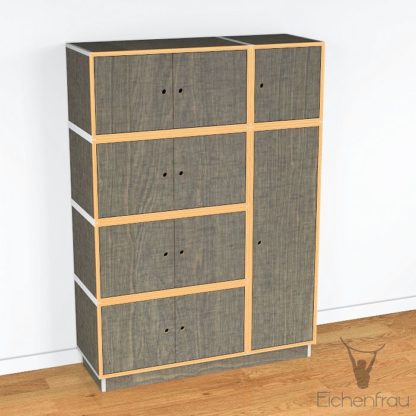 Eichenfrau Garderobenschrank form500-3 Multiplex Sschlamm