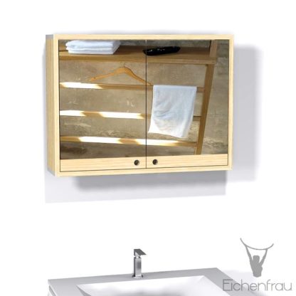 Eichenfrau Spiegelschrank form408 Massivholz Esche