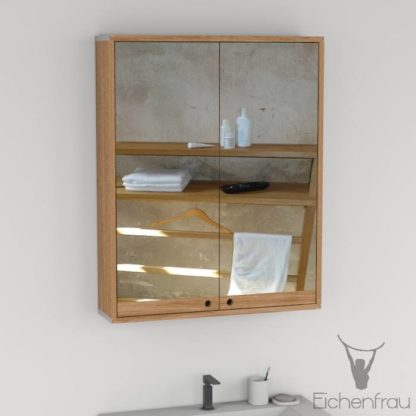 Eichenfrau Spiegelschrank form410 Massivholz Eiche