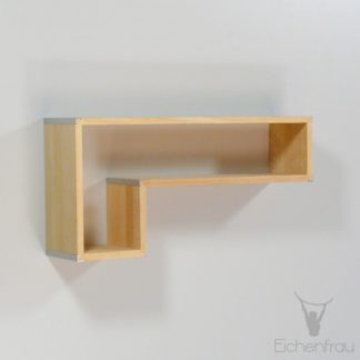 Eichenfrau L-Regal-Esche Breite 80cm