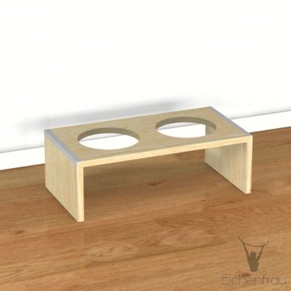 Eichenfrau Hundebar 60x20x31 cm (BxHxT) form951 Massivholz Esche